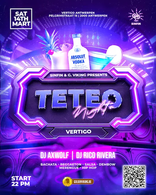 Teteo Night + Vertigo in Antwerpen